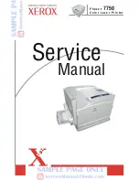 Preview for 1 page of Xerox Phaser 7750 Service Manual