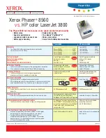 Preview for 1 page of Xerox Phaser 8560 Competitive Comparison