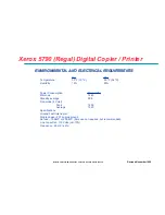 Preview for 5 page of Xerox Regal 5790 Specifications