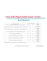 Preview for 6 page of Xerox Regal 5790 Specifications