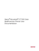 Preview for 1 page of Xerox VersaLink C71 Series User Documentation