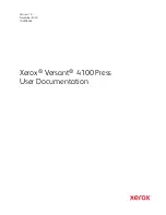 Xerox Versant 4100 Press User Documentation preview