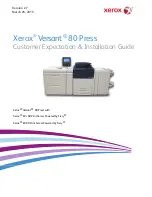 Предварительный просмотр 1 страницы Xerox Versant 80 Press Customer Expectation & Installation Manual