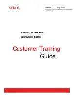 Xerox Wide Format 6050 Customer Training  Manual preview