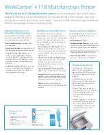 Preview for 2 page of Xerox WorkCentre 4118 Brochure & Specs