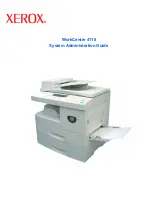 Xerox WorkCentre 4118 System Administration Manual preview