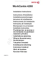 Xerox WorkCentre 4260 Series Installation Instructions Manual preview