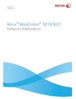 Xerox WorkCentre 5019 Network Addendum preview