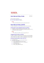 Предварительный просмотр 1 страницы Xerox WorkCentre 5222 Quick Network Setup Manual