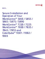 Xerox WorkCentre 5845 Installation And Operation Manual preview