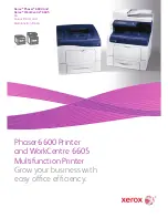 Xerox WorkCentre 6605DN Specifications preview