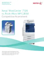 Preview for 1 page of Xerox WORKCENTRE 7120 Competitive Comparison