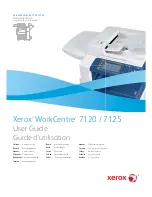 Предварительный просмотр 1 страницы Xerox WORKCENTRE 7120 Manual D'Utilisation