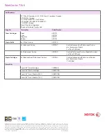 Preview for 14 page of Xerox WorkCentre 7346 Specifications