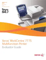 Xerox WORKCENTRE 7775 Evaluator Manual preview