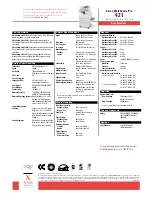 Preview for 4 page of Xerox WorkCentre Pro 421 Brochure & Specs