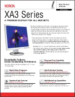 Preview for 1 page of Xerox XA3 Series Specifications