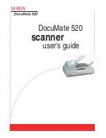 Preview for 1 page of Xerox XDM5205DWU - DocuMate 520 User Manual