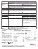 Preview for 4 page of Xerox Xerox Phaser 6600 Detailed Specifications