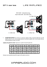 Preview for 7 page of XFIRE AUDIO EFX Series Owner'S Manual