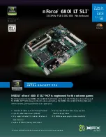 Предварительный просмотр 1 страницы XFX nForce 680i LT SLI Specifications