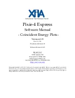 XIA Pixie-4 Express Software Manual preview