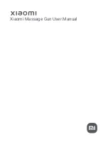 Xiaomi Massage Gun User Manual preview