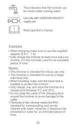 Preview for 4 page of Xiaomi MI UniBlade Trimmer User Manual
