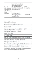 Preview for 11 page of Xiaomi MI UniBlade Trimmer User Manual