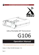 Preview for 1 page of XIEGU G106 Operation Manual