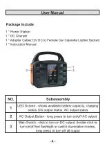 Предварительный просмотр 5 страницы XihaBabe PS-150 Instruction Manual