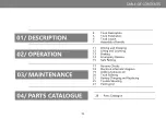 Preview for 3 page of Xilin CBD15W-LiX Operation Manual And Parts List