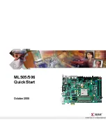 Xilinx ML505 Quick Start Manual preview