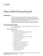 Предварительный просмотр 9 страницы Xilinx Virtex-6 FPGA Getting Started Manual