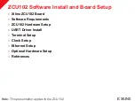 Предварительный просмотр 3 страницы Xilinx ZCU102 Software Install And Board Setup