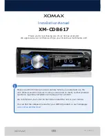 Xomax XM-CDB617 Installation Manual preview