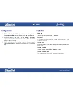 Preview for 10 page of XONTEL XT-12P Quick Manual