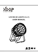 Preview for 1 page of Xoop Lighting P180 User Manual