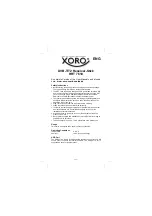 Xoro HRT 7610 Quick Start Manual preview
