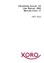 Xoro HRT 7622 User Manual preview