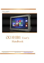 XPLORE TECHNOLOGIES iX101B1 User Handbook Manual предпросмотр