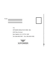 Предварительный просмотр 14 страницы XPower X-400 Owner'S Manual