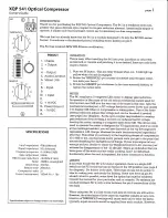 Предварительный просмотр 1 страницы XQP 541 Owner'S Manual