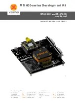 Xsens MTi  600 Series User Manual preview