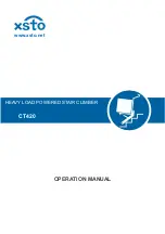 Предварительный просмотр 1 страницы xsto CT420 Operation Manual