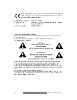 Preview for 6 page of XTA DP226 Operator'S Manual