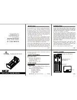 Preview for 1 page of XTAR MC2 Manual