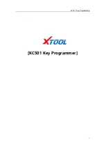 Xtool KC501 Manual preview