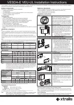 Xtralis VESDA-E VEU-UL Installation Instructions preview