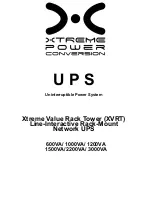 Xtreme Power Conversion XVT 600VA User Manual preview